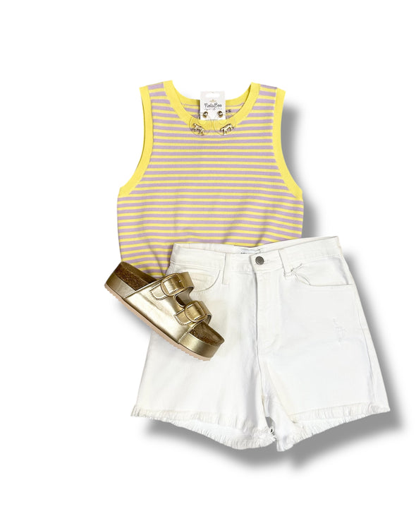 Striped Sweater Top And Flare Skort Set (SOLD SEPARATELY)