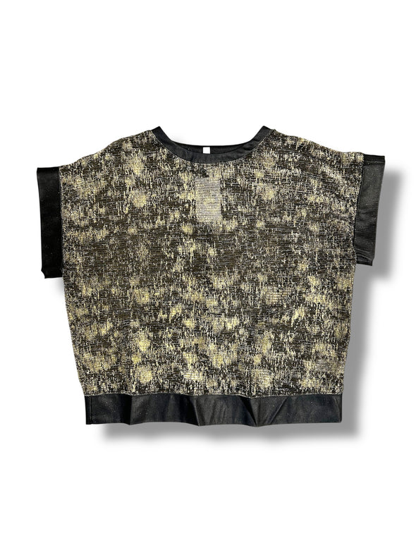 Shine Shell Top in Black or Gold