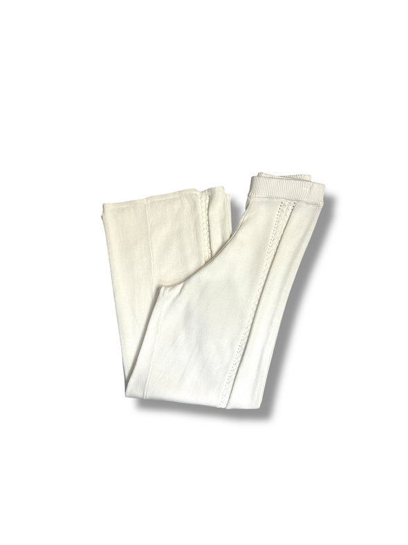 Perforated Sweater Knit Top and Pants Set