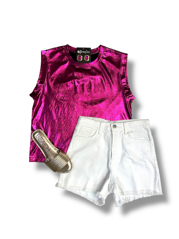 Glitter Muscle Tee in 3 Colors