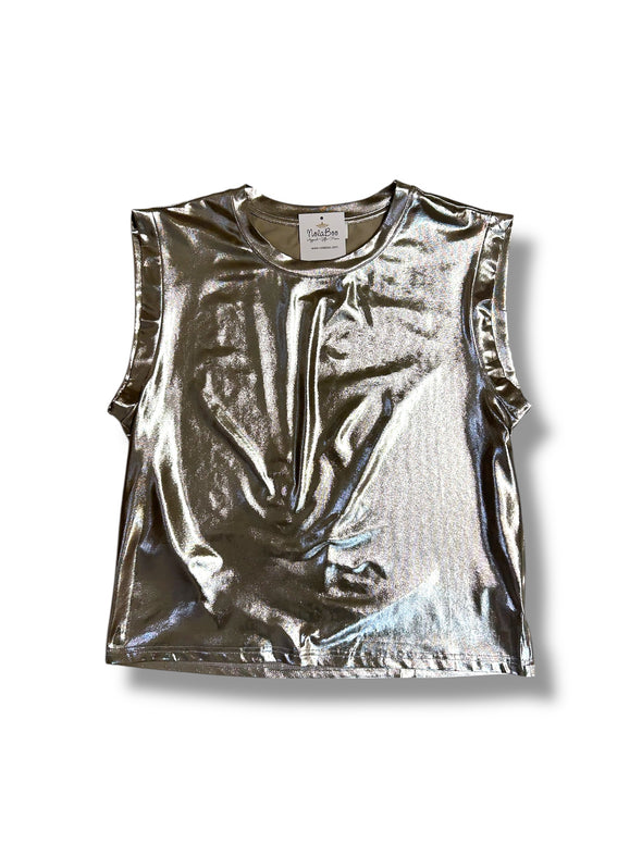 Glitter Muscle Tee in 3 Colors