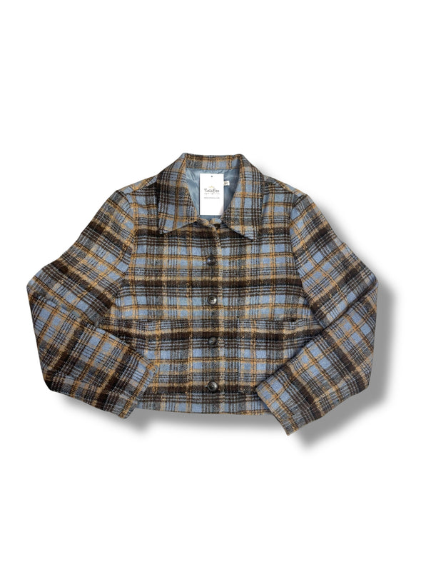 Plaid Mini Skort With Belt Trim Detail and Tailored Jacket (SOLD SEPARATELY)