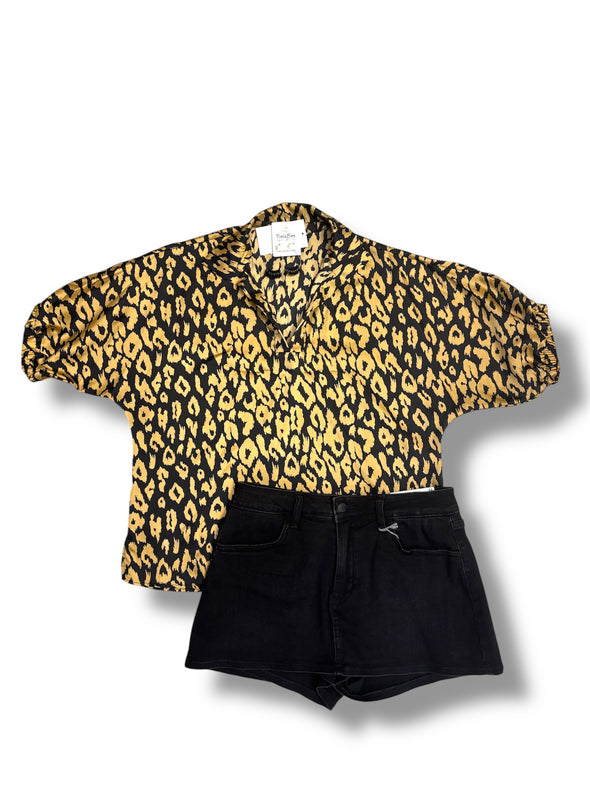 Into the Wild Sloan Collar Drop Shoulder Top