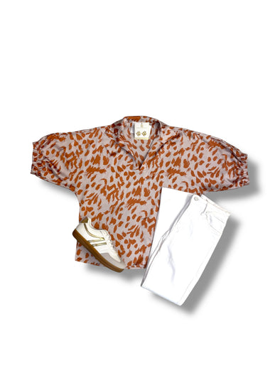 Careless Whispers Sloan Collar Drop Shoulder Top