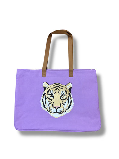 Light Purple Tiger Tote