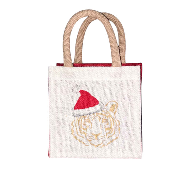 Small Christmas Gift Tote in 6 Options (7x7x5)