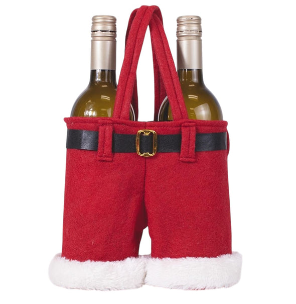Christmas Wine Tote Gift Bag in 2 Options (8x8)