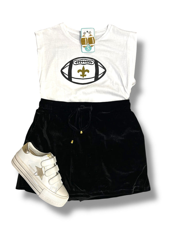 Velvet Hour Black Skort (S-XL)