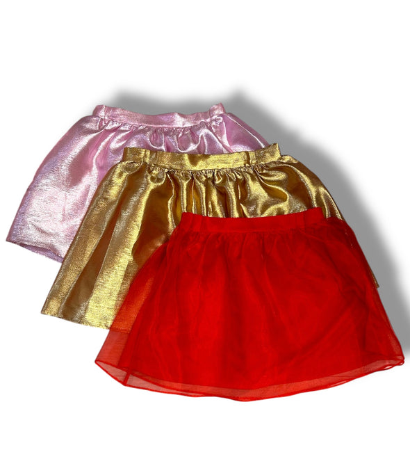 Organza Gathered Mini Skirt in 3 Colors
