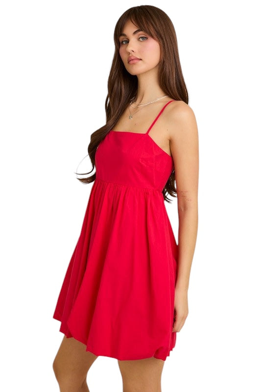 spaghetti strap babydoll dress Mesh A-Line Lightweight white woven fabric falls from adjustable spaghetti straps Hollister v neck spaghetti strap