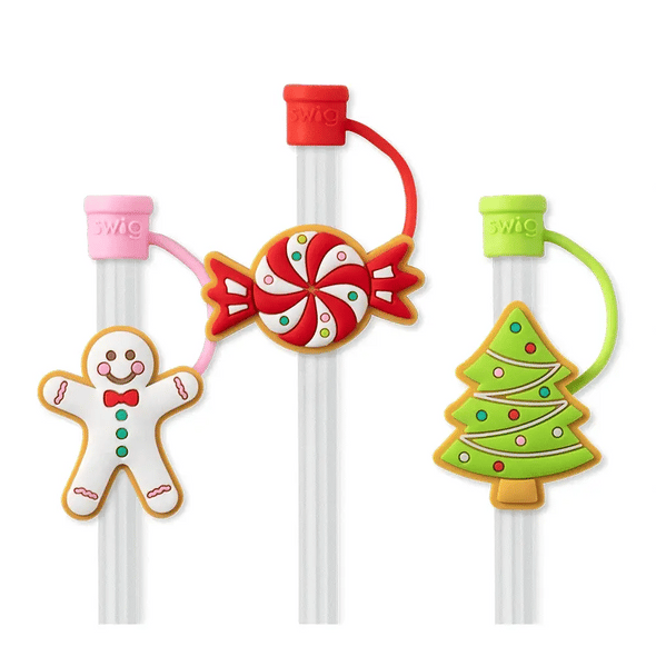 Swig Christmas Straw Toppers In 3 Options
