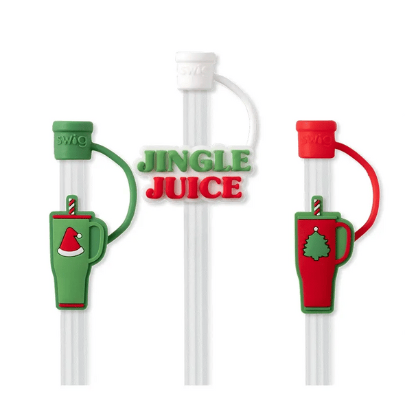 Swig Christmas Straw Toppers In 3 Options