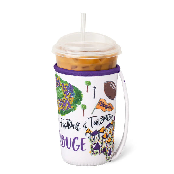 Saturdays In Baton Rouge Medium Iced Cup Coolie 22oz