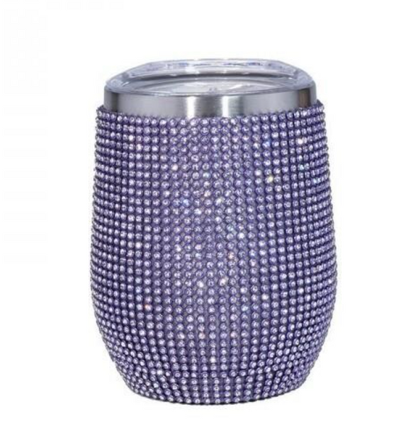 Rhinestone 12oz Stainless Wine Tumbler