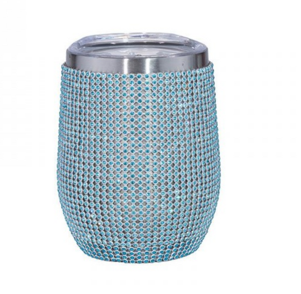 Rhinestone 12oz Stainless Wine Tumbler