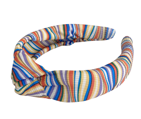 Goldie Headband In Blue And Multicolor