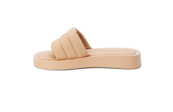 Pax Slide Sandal in Mist Blue and Nude
