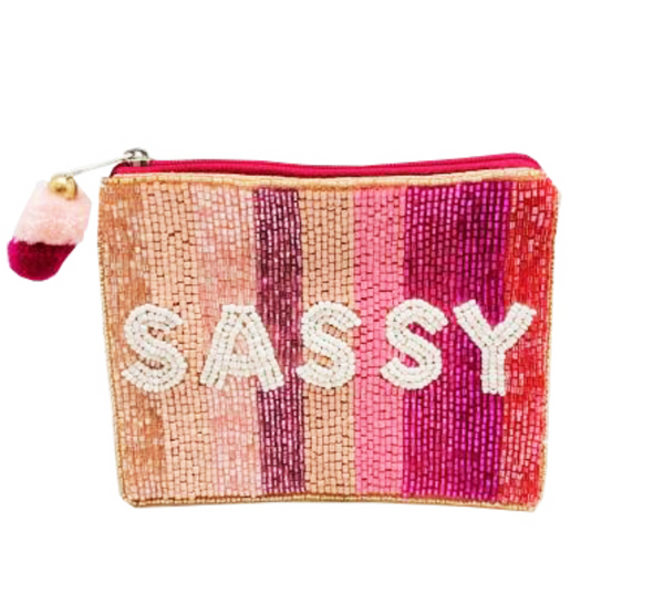 Sassy Beaded Coin Pouch