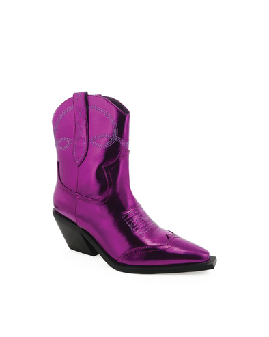 Udel Purple Metallic Boots