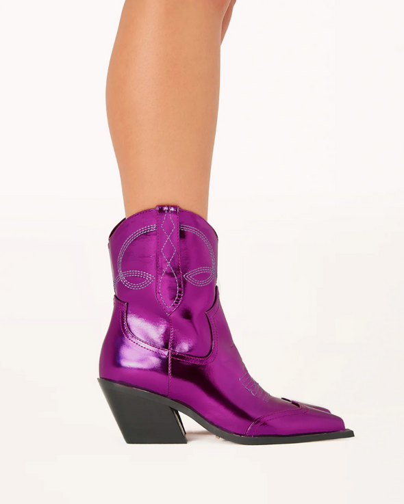 Udel Purple Metallic Boots