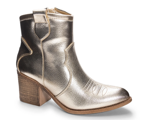 Unite Metallic Booties In Silver Or Gold