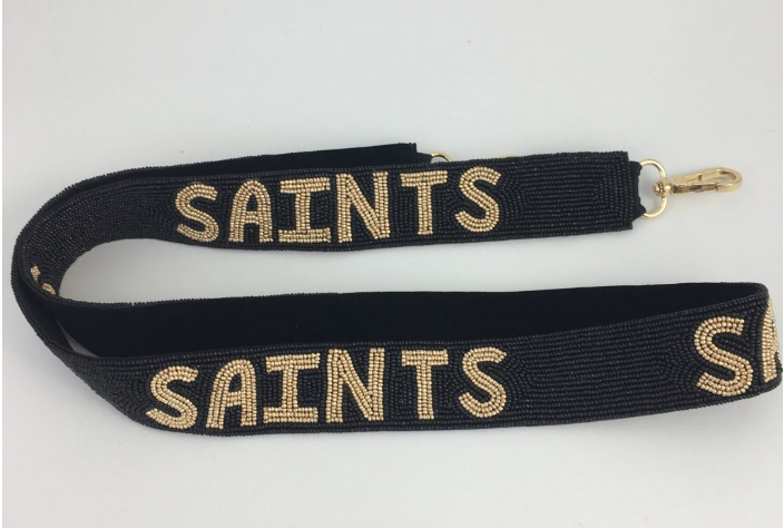 Beaded Saints Purse Strap NOLA BOO