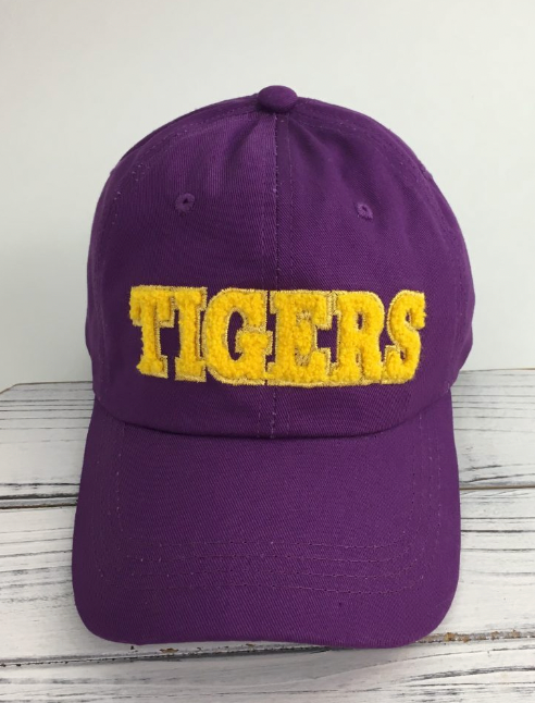 Tigers Ballcap in Purple Or White