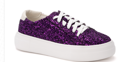 Glaring Purple Glitter Sneaker