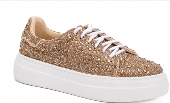 Bedazzle Gold Sneaker