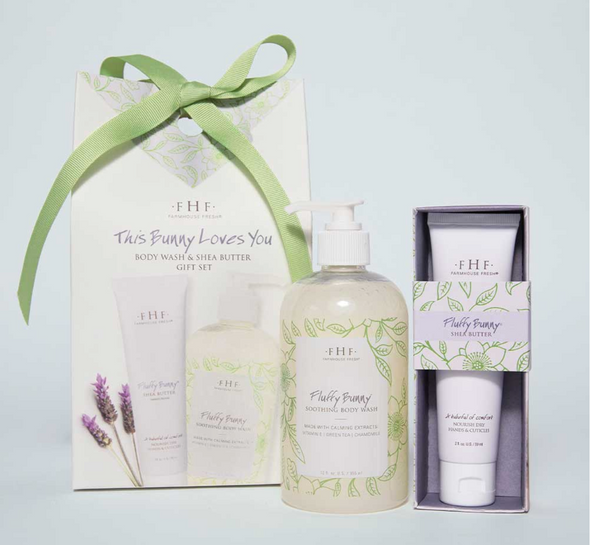 This Bunny Loves You Gift Set - Full Size Fluffy Bunny® Body Wash + Fluffy Bunny® Hand Cream