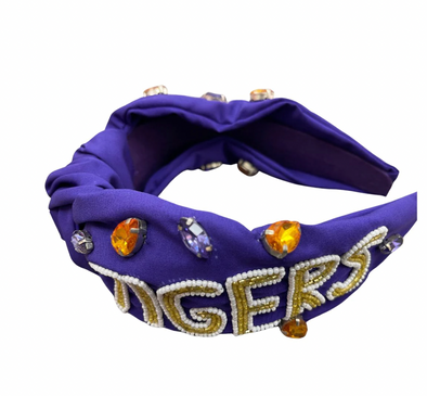 Geaux Beaded Headband
