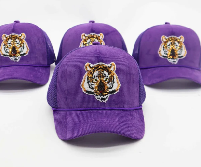 Sequin Tiger Trucker Hats