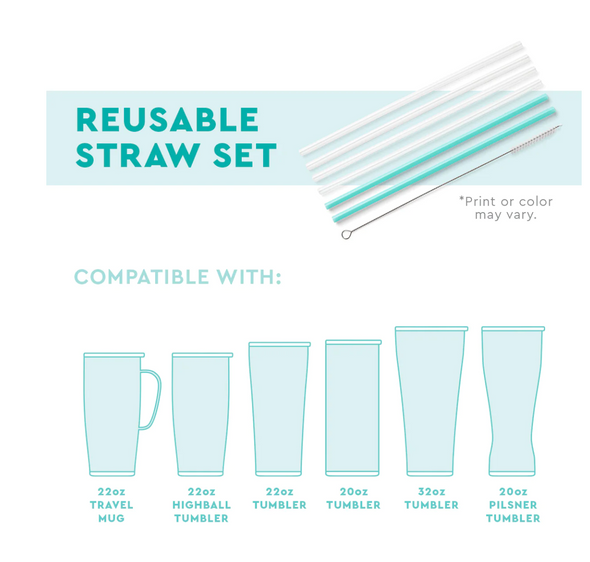 SWIG Nutcracker Reusable Straw Set