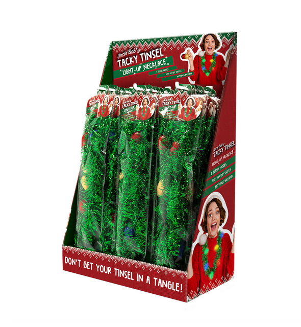 Uncle Bobs Tacky Tinsel Light Up Necklace