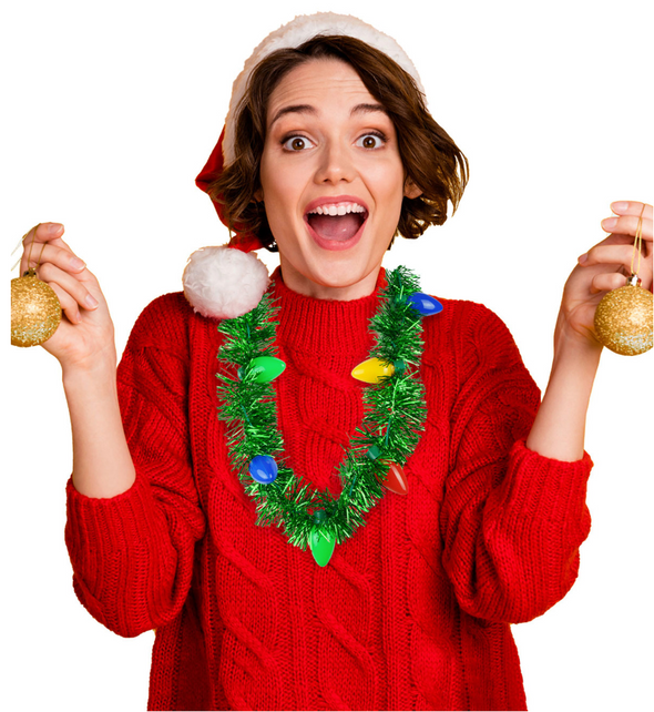 Uncle Bobs Tacky Tinsel Light Up Necklace