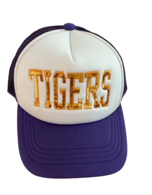 Tigers Sequin Trucker Hat