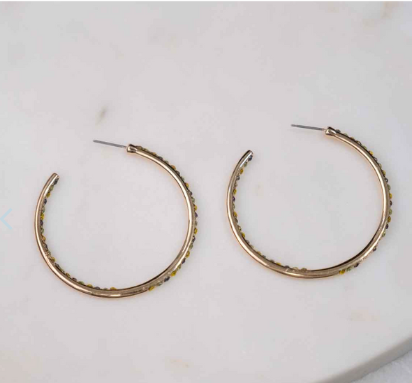 Krewe Kaleidoscope Hoop Earrings