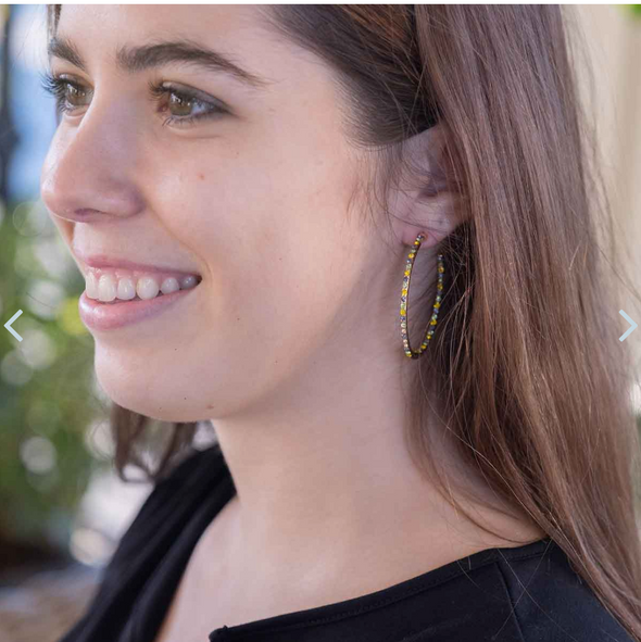 Krewe Kaleidoscope Hoop Earrings