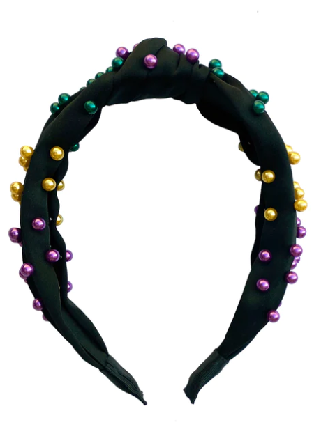Mardi Gras Pearl Headbands