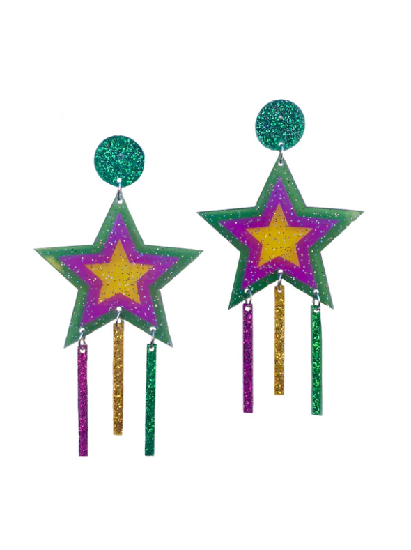 Acrylic Shooting Star Earrings