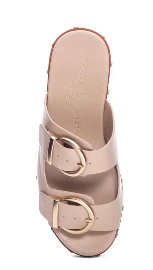 Surfs Up Sandal in Smooth Beige Or Black Croc