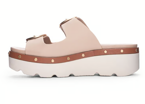 Surfs Up Sandal in Smooth Beige Or Black Croc