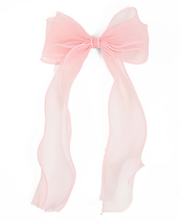 Sheer Bow Hair Clip In 3 Colors