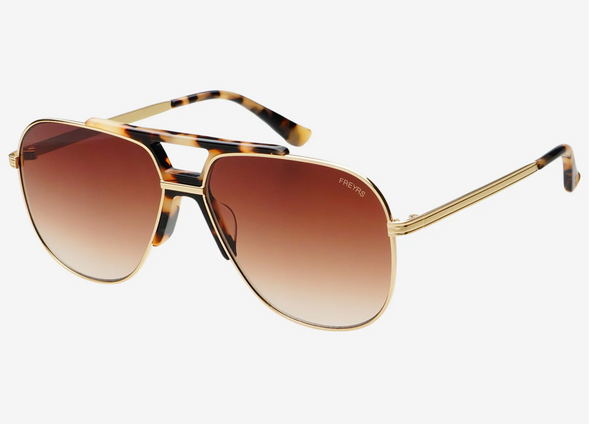 Logan Tortoise Sunglasses In Sunrise Or Brown