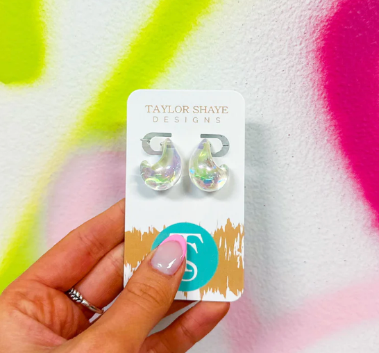 Kayla Drop Iridescent Earrings