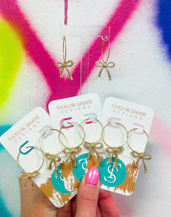 Isabella Bow Hoops
