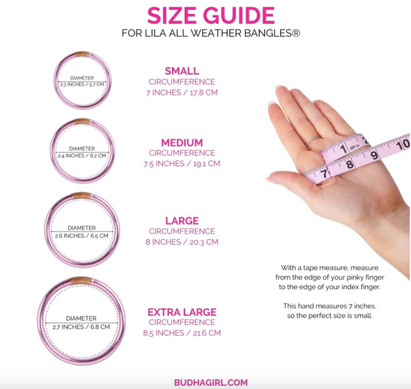 BUDHAGIRL Lila All Weather Bangles® (AWB®) - Serenity Prayer