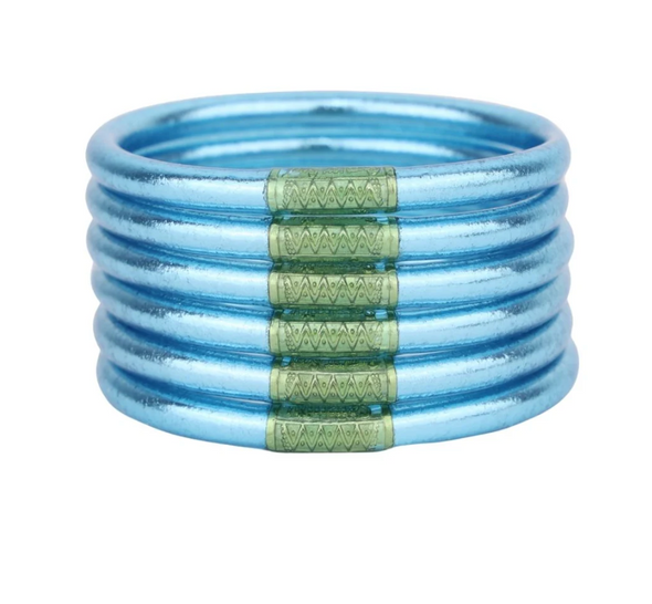 BUDHAGIRL Azure All Weather Bangles® (AWB®) - Serenity Prayer
