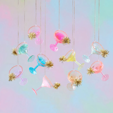 Glass Sparkling Spirits Ornament In 10 Colors