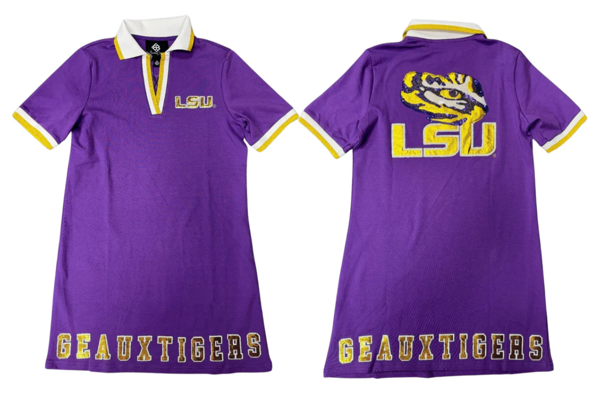 lsu dress for women Brianna Cannon LSU BC Club Dress With Tiger Eye M